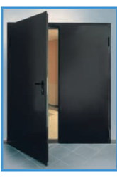 стальные двухстворчатые утепленные (базальт) двери 